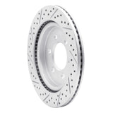 Dynamic Friction 2018-2021 Ford Expedition Rear Right Drilled & Slotted Geoperformance Rotor by Dynamic Friction Company 830-54267R
