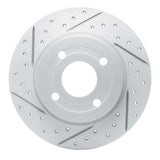 Dynamic Friction 2018-2022 Ford Ecosport Rear Left Drilled & Slotted Geoperformance Rotor by Dynamic Friction Company 830-54269L