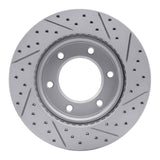 Dynamic Friction 2019-2025 Ford Ranger (USA/Canada) Front Left Drilled & Slotted Geoperformance Rotor by Dynamic Friction Company 830-54275L