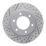 Dynamic Friction 2019-2025 Ford Ranger (USA/Canada) Front Left Drilled & Slotted Geoperformance Rotor by Dynamic Friction Company 830-54275L