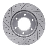 Dynamic Friction 2019-2025 Ford Bronco Front Right Drilled & Slotted Geoperformance Rotor by Dynamic Friction Company 830-54275R