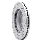 Dynamic Friction 2019-2025 Ford Bronco Front Right Drilled & Slotted Geoperformance Rotor by Dynamic Friction Company 830-54275R