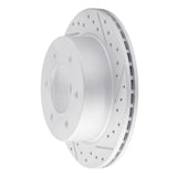 Dynamic Friction 2019-2025 Ford Bronco Rear Right Drilled & Slotted Geoperformance Rotor by Dynamic Friction Company 830-54276R