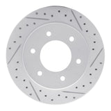 Dynamic Friction 2019-2025 Ford Bronco Rear Right Drilled & Slotted Geoperformance Rotor by Dynamic Friction Company 830-54276R