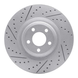 R1 Concepts 20-26 Ford Explorer Front Left Drilled & Slotted Geo-Carbon Rotor