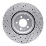 Dynamic Friction 2020-2026 Ford Explorer Front Right Drilled & Slotted Geoperformance Rotor by Dynamic Friction Company 830-54277R