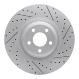 Dynamic Friction 2020-2026 Ford Explorer Front Right Drilled & Slotted Geoperformance Rotor by Dynamic Friction Company 830-54277R