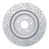 Dynamic Friction 2020-2026 Ford Police Interceptor Utility Rear Left Drilled & Slotted Geoperformance Rotor by Dynamic Friction Company 830-54278L