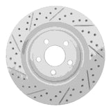 Dynamic Friction 2020-2026 Ford Police Interceptor Utility Rear Left Drilled & Slotted Geoperformance Rotor by Dynamic Friction Company 830-54278L