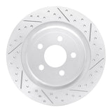 Dynamic Friction 2020-2026 Ford Mustang Rear Right Drilled & Slotted Geoperformance Rotor by Dynamic Friction Company 830-54280R