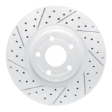 Dynamic Friction 2020-2026 Ford Bronco Sport Front Left Drilled & Slotted Geoperformance Rotor by Dynamic Friction Company 830-54281L