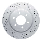 Dynamic Friction 2021-2026 Ford F-150 Rwd Front Right Drilled & Slotted Geoperformance Rotor by Dynamic Friction Company 830-54287R