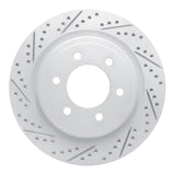 Dynamic Friction 2021-2026 Ford F-150 Rwd Rear Left Drilled & Slotted Geoperformance Rotor by Dynamic Friction Company 830-54289L