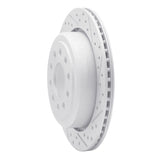 Dynamic Friction 2003-2011 Lincoln Town Car Rear Right Drilled & Slotted Geoperformance Rotor by Dynamic Friction Company 830-55003R
