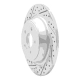 Dynamic Friction 2015-2024 Ford Police Responder Hybrid Rear Left Drilled & Slotted Geoperformance Rotor by Dynamic Friction Company 830-55005L