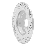 Dynamic Friction 2015-2024 Ford Police Responder Hybrid Rear Left Drilled & Slotted Geoperformance Rotor by Dynamic Friction Company 830-55005L