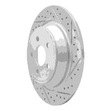 Dynamic Friction 2015-2024 Ford Police Responder Hybrid Rear Right Drilled & Slotted Geoperformance Rotor by Dynamic Friction Company 830-55005R
