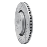 Dynamic Friction 2015-2021 Ford Fusion Front Left Drilled & Slotted Geoperformance Rotor by Dynamic Friction Company 830-55006L