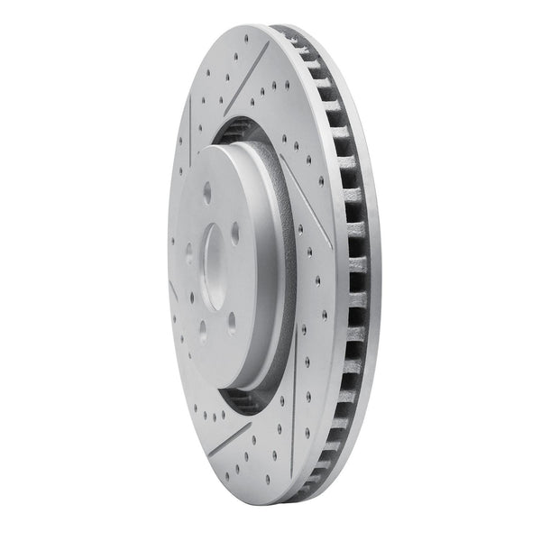 Dynamic Friction 2015-2021 Ford Fusion Front Left Drilled & Slotted ...