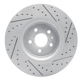 Dynamic Friction 2015-2021 Ford Fusion Front Left Drilled & Slotted Geoperformance Rotor by Dynamic Friction Company 830-55006L