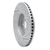 Dynamic Friction 2015-2021 Ford Fusion Front Left Drilled & Slotted Geoperformance Rotor by Dynamic Friction Company 830-55006L