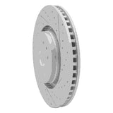 Dynamic Friction 2015-2021 Ford Edge Front Right Drilled & Slotted Geoperformance Rotor by Dynamic Friction Company 830-55006R