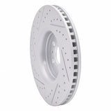 Dynamic Friction 2015-2021 Ford Edge Front Right Drilled & Slotted Geoperformance Rotor by Dynamic Friction Company 830-55006R