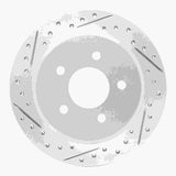 R1 Concepts 1996-2002 Ford Crown Victoria Rear Left Drilled & Slotted Geoperformance Rotor by R1 Concepts 830-56015L