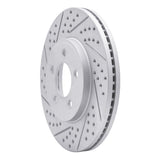 Dynamic Friction 2003-2011 Ford Crown Victoria Front Left Drilled & Slotted Geoperformance Rotor by Dynamic Friction Company 830-56019L