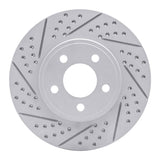Dynamic Friction 2003-2011 Ford Crown Victoria Front Left Drilled & Slotted Geoperformance Rotor by Dynamic Friction Company 830-56019L