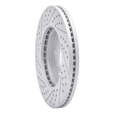 Dynamic Friction 2003-2011 Ford Crown Victoria Front Right Drilled & Slotted Geoperformance Rotor by Dynamic Friction Company 830-56019R
