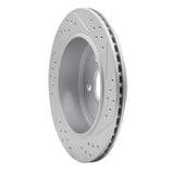 Dynamic Friction 2003-2011 Ford Crown Victoria Rear Left Drilled & Slotted Geoperformance Rotor by Dynamic Friction Company 830-56020L