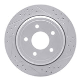 Dynamic Friction 2003-2011 Ford Crown Victoria Rear Right Drilled & Slotted Geoperformance Rotor by Dynamic Friction Company 830-56020R