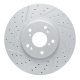 Dynamic Friction 2004-2008 Acura TL Front Left Drilled & Slotted Geoperformance Rotor by Dynamic Friction Company 830-58020L