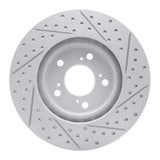 Dynamic Friction 2005-2012 Acura RL Front Left Drilled & Slotted Geoperformance Rotor by Dynamic Friction Company 830-58021L