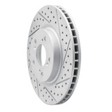 Dynamic Friction 2005-2012 Acura RL Front Right Drilled & Slotted Geoperformance Rotor by Dynamic Friction Company 830-58021R