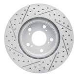 Dynamic Friction 2005-2012 Acura RL Front Right Drilled & Slotted Geoperformance Rotor by Dynamic Friction Company 830-58021R