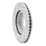 Dynamic Friction 2005-2012 Acura RL Front Right Drilled & Slotted Geoperformance Rotor by Dynamic Friction Company 830-58021R