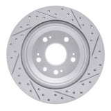 Dynamic Friction 2005-2012 Acura RL Rear Left Drilled & Slotted Geoperformance Rotor by Dynamic Friction Company 830-58022L