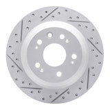 Dynamic Friction 2005-2012 Acura RL Rear Left Drilled & Slotted Geoperformance Rotor by Dynamic Friction Company 830-58022L