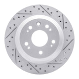 Dynamic Friction 2005-2012 Acura RL Rear Right Drilled & Slotted Geoperformance Rotor by Dynamic Friction Company 830-58022R