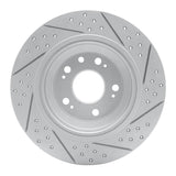 Dynamic Friction 2009-2014 Acura Tl Rear Left Drilled & Slotted Geoperformance Rotor by Dynamic Friction Company 830-58023L
