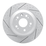 Dynamic Friction 2009-2014 Acura Tl Rear Left Drilled & Slotted Geoperformance Rotor by Dynamic Friction Company 830-58023L