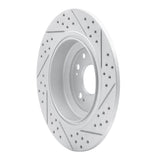 Dynamic Friction 2009-2014 Acura Tl Rear Left Drilled & Slotted Geoperformance Rotor by Dynamic Friction Company 830-58023L