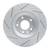 Dynamic Friction 2009-2014 Acura Tl Rear Right Drilled & Slotted Geoperformance Rotor by Dynamic Friction Company 830-58023R