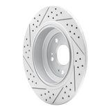 Dynamic Friction 2009-2014 Acura Tl Rear Right Drilled & Slotted Geoperformance Rotor by Dynamic Friction Company 830-58023R