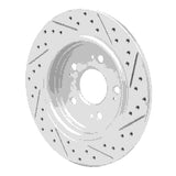Dynamic Friction 2014-2020 Acura RLX Rear Left Drilled & Slotted Geoperformance Rotor by Dynamic Friction Company 830-58024L