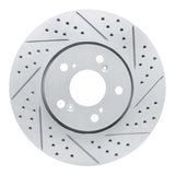 Dynamic Friction 2014-2020 Acura RLX Front Right Drilled & Slotted Geoperformance Rotor by Dynamic Friction Company 830-58025R