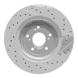 Dynamic Friction 2014-2020 Acura TLX Front Left Drilled & Slotted Geoperformance Rotor by Dynamic Friction Company 830-58026L