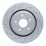 Dynamic Friction 2014-2020 Acura TLX Front Left Drilled & Slotted Geoperformance Rotor by Dynamic Friction Company 830-58026L